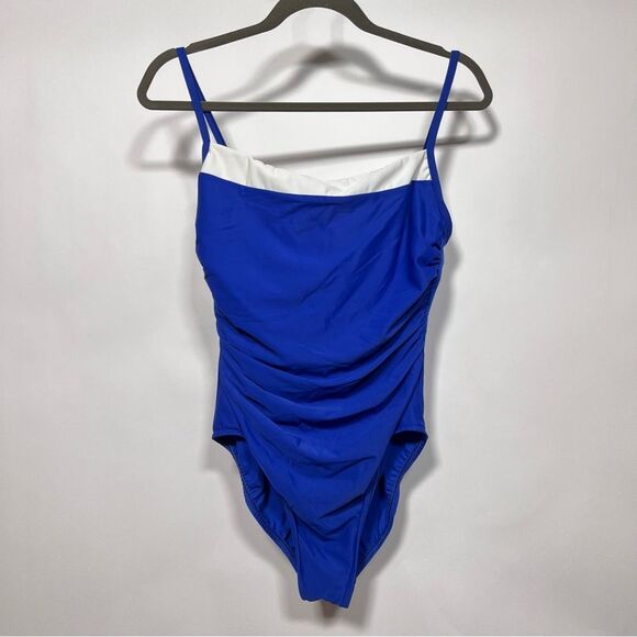 Miraclesuit Blue Swimsuit - Picture 1 of 8